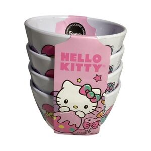 Hello Kitty Easter Melamine Set of 4 Tidbit Bowls Chicks & Eggs by Zrike